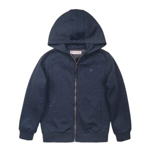 Mikina chlapčenská celorozopínacia s kapucňou, Minoti, 3BZTHRU 10, modrá - 134/140 | 9/10let