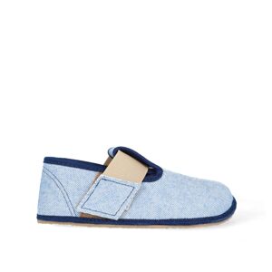 Chlapčenské papuče Barefoot Pegres, BF01 textil, modré - 20