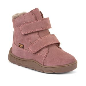 Dievčenská zimná barefoot obuv ZERU TEX FURRY Dark pink, Froddo, G2110149-6 - 27