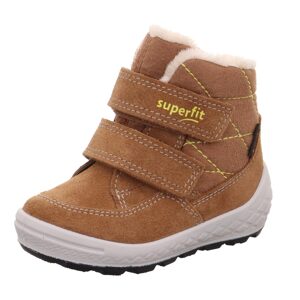 Detské zimné topánky GROOVY 2.0 Brown/Yellow Gore-TEX, Superfit,1-106314-3000 - 28