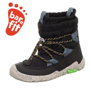 Detské zimné topánky barefit TRACE Black/Blue Gore-TEX, Superfit,1-006038-0000 - 34