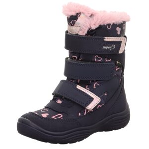 Dievčenské zimné topánky CRYSTAL Blue/Pink Gore-Tex, Superfit,1-009090-8020 - 31