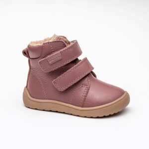 Dievčenská zimná barefoot obuv BEKA OLD PINK, Protetika, staroružová - 26