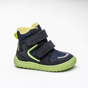 Chlapčenské zimné barefoot topánky GERO GREEN, PRO-tex, Protetika, zelená - 25