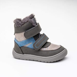 Chlapčenské zimné barefoot topánky RODRIGO GRIS, PRO-tex, Protetika, sivá - 22
