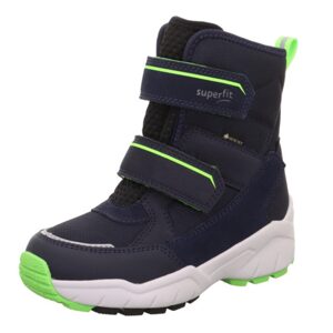 Chlapčenské zimne topanky CULUSUK 2.0 Blue/Light Green Gore-Tex, Superfit , 1-009173-8000, modrá - 32