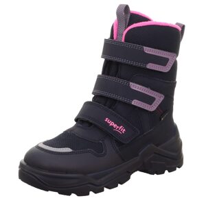 Dievčenské zimné topánky barefit SNOW MAX Blue/Pink Gore-Tex, Superfit , 1-002023-8020, modrá - 34