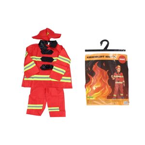 Karnevalový set - hasič M 110-120 cm, Wiky, W036025