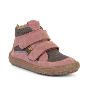 Dievčenská zimná barefoot obuv TEX WOOL Gray Pink, Froddo, G3110254-6W, ružová - 36