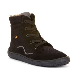 Detské zimné barefoot topánky TEX WOOL GROW Black, Froddo, G3160234-4, čierna - 36