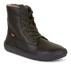 Detská zimná barefoot obuv TEX LACES Black, Froddo, G3160236, čierna - 36