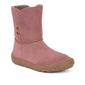 Dievčenská zimná barefoot obuv TEX SUEDE Dark Pink, Froddo, G3160238, ružová - 38