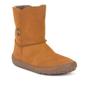 Detská zimná barefoot obuv TEX SUEDE Cognac, Froddo, G3160238-2, hnedá - 39