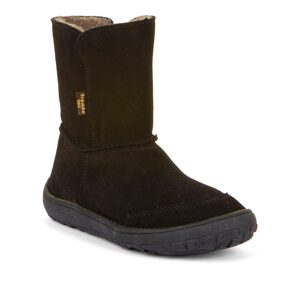 Detská zimná barefoot obuv TEX SUEDE Black, Froddo, G3160238-4, čierna - 40