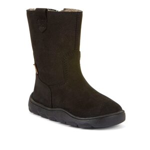 Dievčenské zimné barefoot topánky ZERU TEX BOOT Black, Froddo, G3160242-1, čierna - 39