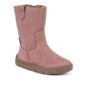 Dievčenské zimné barefoot topánky ZERU TEX BOOT Dark Pink, Froddo, G3160242-3, ružová - 29