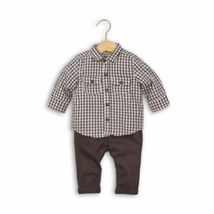 Dojčenský set, košele a nohavice, Minoti, GREY 6, šedá - 80/86 | 12-18m