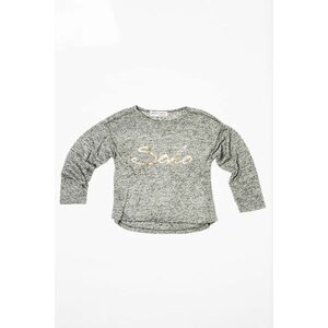 Tričko dievčenské s dlhým rukávom, Minoti, ROCK 3, šedá - 104/110 | 4/5let