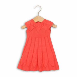 Šaty dievčenské úpletové, Minoti, PARIS 5, červená - 80/86 | 12-18m