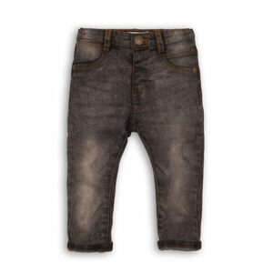 Nohavice chlapčenské džínsové s elastanom, Minoti, RANGER 6, černá - 68/80 | 6-12m