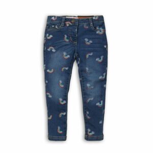 Nohavice džínsové s elastanom, Minoti, Unicorn 10, modrá - 68/80 | 6-12m