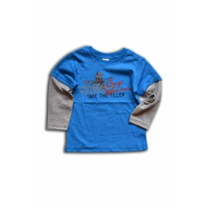 tričko chlapčenské, dlhý rukáv, Wendee, OZKB101685-0, světle modrá - 74 | 9m