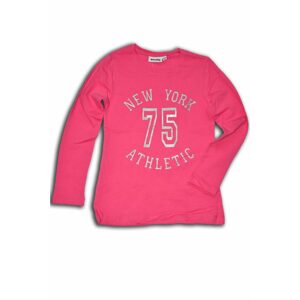 tričko dievčenské, dlhý rukáv, Wendee, OZFB102502-1, růžová - 110 | 5let
