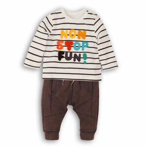 Dojčenský set - tričko a nohavice, Minoti, Leaf 4, chlapec - 86/92 | 18-24m