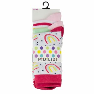 ponožky dievčenské - 3pack, Pidilidi, PD0126, Holka - 27-30