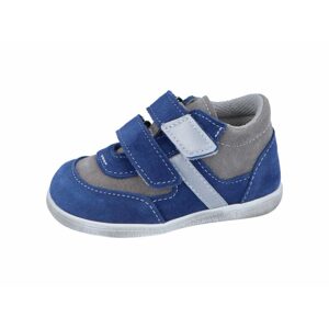 chlapčenská celoročná barefoot obuv J051/S/V blue/grey, jonap, grey - 23