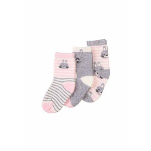 Ponožky dievčenské 3pack, Minoti, TG SOCK 27, dievča - 80/92 | 1/2let