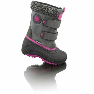 Dievčenské snehové topánky SNOWIE, Bugga, B00174-03, ružová - 24
