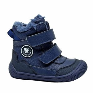 Chlapčenské zimné topánky Barefoot TARIK NAVY, protetika, modré - 21