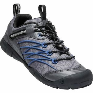 Outdoorové boty CHANDLER CNX C Black/bright cobalt, Keen, 1026306, šedá - 27/28