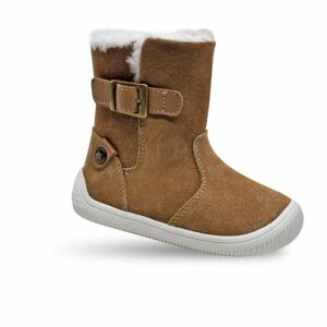 Dievčenské zimné topánky Barefoot RACHEL, Protetika, hnedé - 22