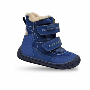 Chlapčenské zimné topánky Barefoot RAMOS BLUE, Protetika, modrá - 23