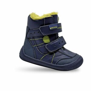 Chlapčenské zimné topánky Barefoot TOREN NAVY, Protetika, tmavomodrá - 21