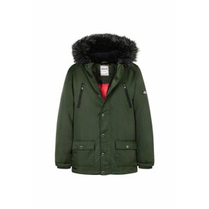 Chlapčenský kabát s kapucňou, Minoti, 11COAT 21, khaki - 98/104 | 3/4let