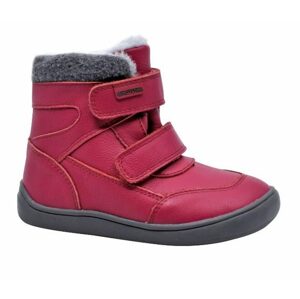 Dievčenské zimné topánky Barefoot TAMIRA FUXIA, Protetika, ružová - 28