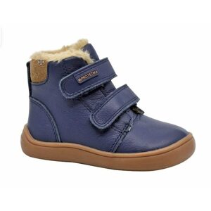Chlapčenské zimné topánky Barefoot DENY NAVY, Protetika, modrá - 25