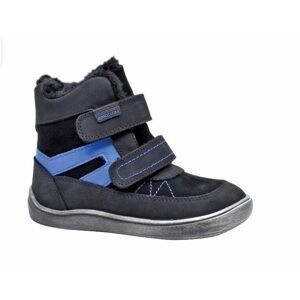 Chlapčenské zimné topánky Barefoot RODRIGO BLACK, Protetika, čierna - 21