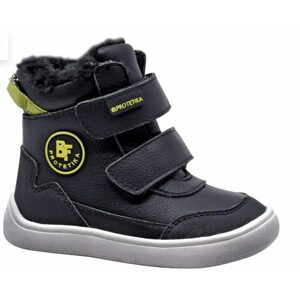 Chlapčenské zimné topánky Barefoot TARIK NERO, Protetika, čierna - 28