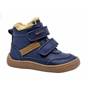 Chlapčenské zimné topánky Barefoot TARGO NAVY, Protetika, modrá - 26