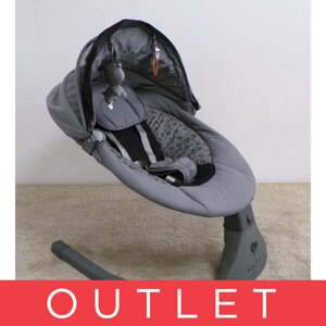 KINDERKRAFT Lehátko hojdacie s melódiou 2v1 Lumi, do 9 kg, Premium Dark grey