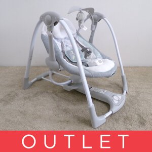 INGENUITY Hojdačka konvertibilná s adaptérom vibrujúca s melódiou Swell™ 2v1, 0m+ do 9 kg