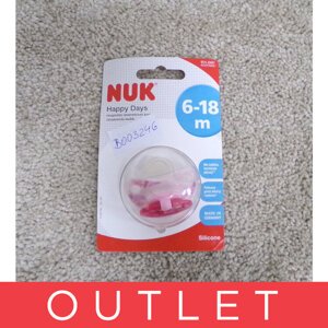 NUK Cumlík ortodontický Classic (6-18m) silikón, Happy Days