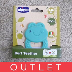 CHICCO Hryzačka Eco+ Žabka Burt modrá 3m+