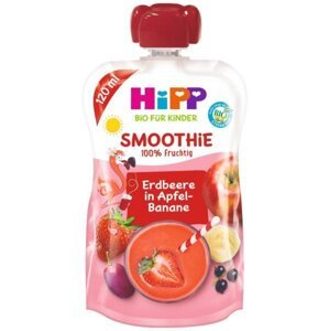 HiPP BIO Smoothie Jablko-Banán-Červené ovocie 120 ml