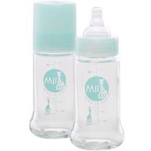 VULLI Mii Sophie la girafe dojčenská fľaša - sklenená (230 ml)