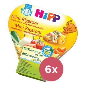 6x HiPP BIO Mini Rigatoni so zeleninou v smotanovej omáčke 250 g